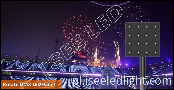 Rotate dmx led panel installation